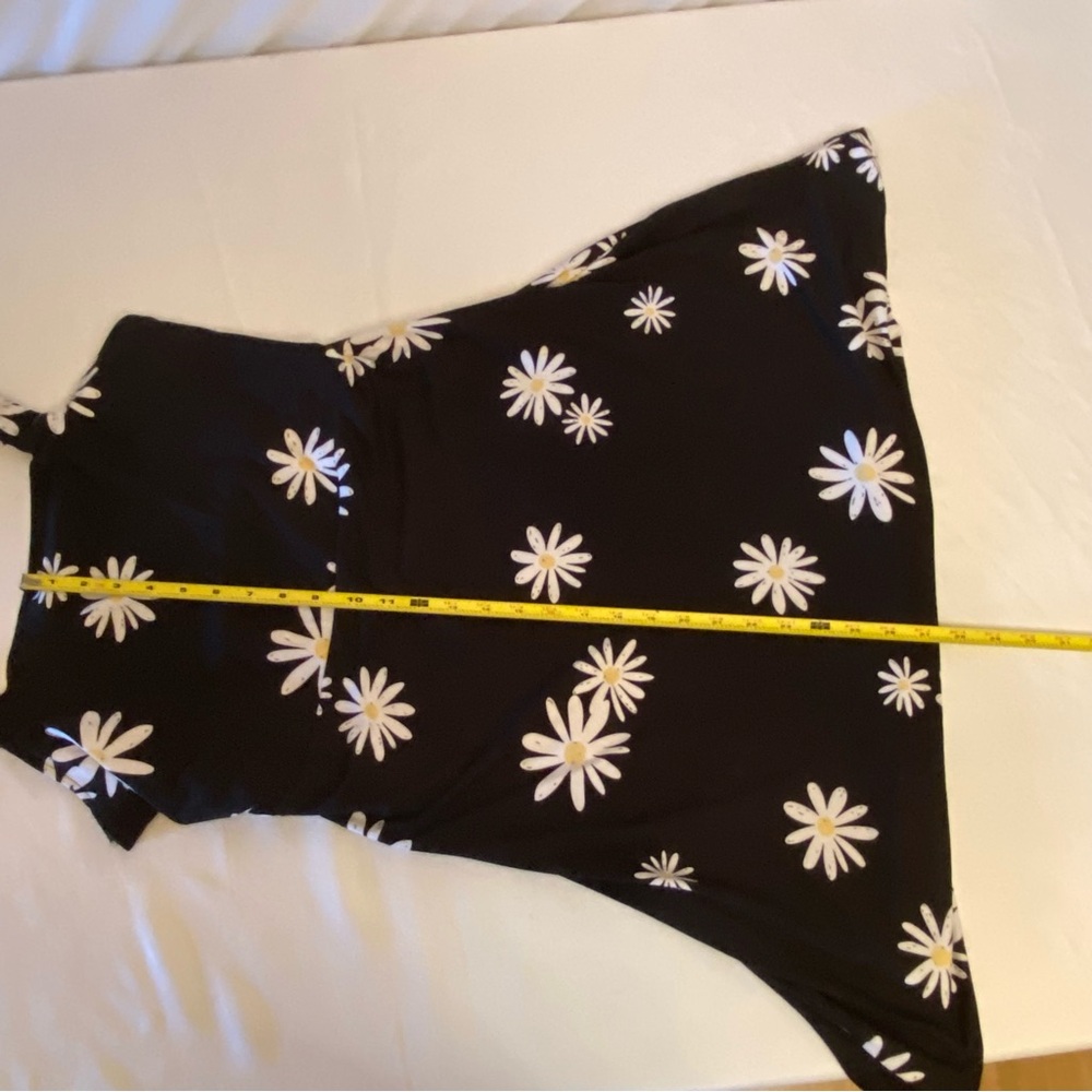 NWT, So Goods For Life  bungee strap skater dress size XL black/white flowers - Picture 7 of 14